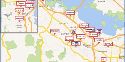 Harta silicon valley tur