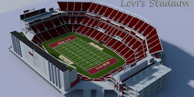 Stadionul lui Levi hartă 3d