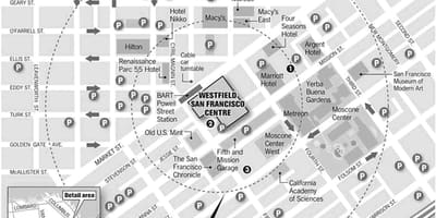 Harta westfield San Francisco